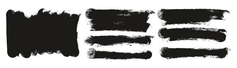 Obraz premium Round Sponge Thick Artist Brush Long Background High Detail Abstract Vector Background Extra Set 