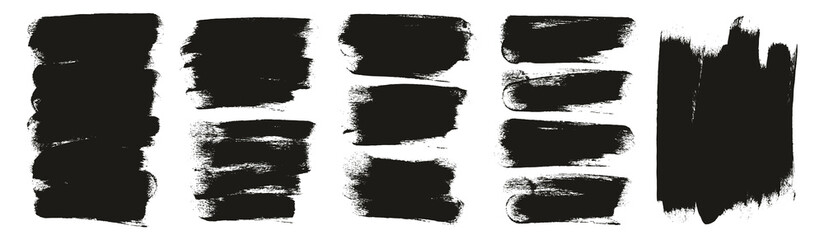 Round Sponge Thick Artist Brush Long Background High Detail Abstract Vector Background Mega Set 