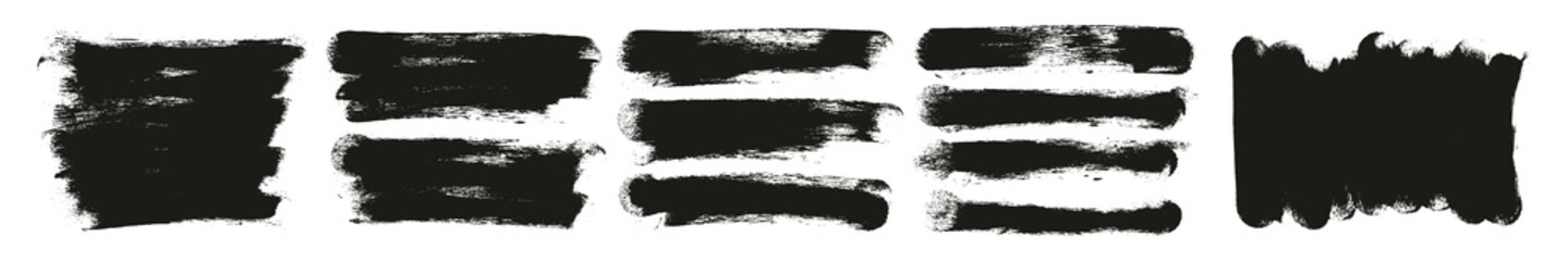 Round Sponge Thick Artist Brush Long Background High Detail Abstract Vector Background Mega Set 