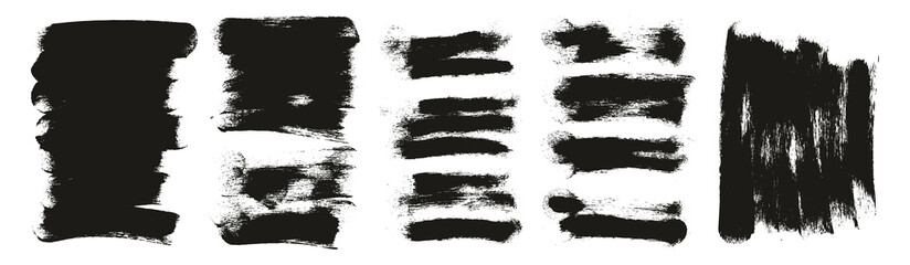 Round Sponge Thick Artist Brush Long Background High Detail Abstract Vector Background Mega Set 