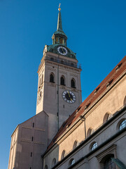 Peterskirche oder Alter Peter in München, Bayern, Deutschland