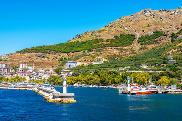 Marmara Island view from Marmara Sea  in  Turkey.