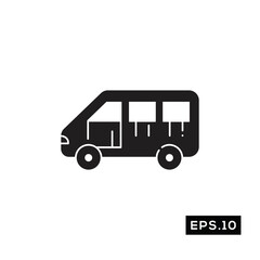 Shipping van icon vector. van car icon vector illustration