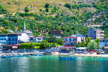 Marmara Island view from Marmara Sea  in  Turkey.