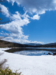 lake and mountains
