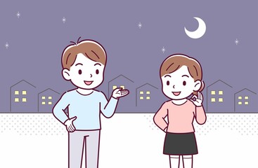 Obraz premium 子どもたちの会話