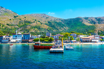 Obraz premium Marmara Island view from Marmara Sea in Turkey.