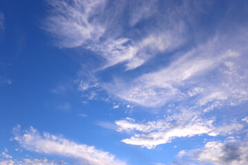 Naklejka na ściany i meble image of clouds in the blue sky