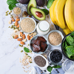 Food rich in magnesium, healthy eating and dieting
