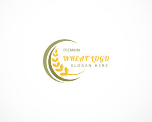 Obraz premium Wheat Logo Template vector icon design