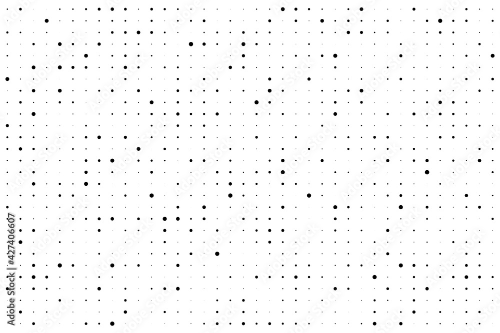 Poster subtle halftone seamless pattern. dot grid patern. small dots. point texture. digital background. po