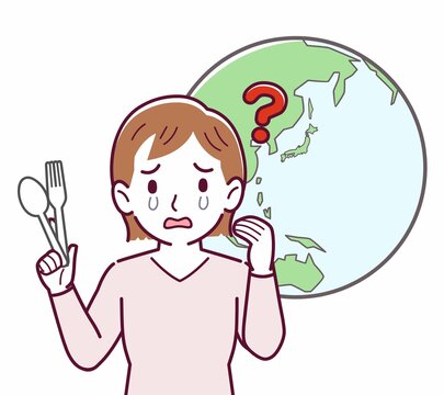 recommend clip art: 脱プラを考える人