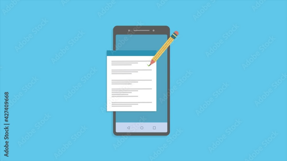 Aufkleber check list document on smartphone, smartphone with paper check list and to do list with checkboxes, 