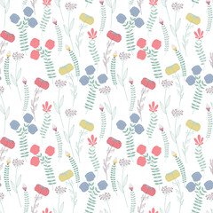 Vector Seamless Floral Pattern.