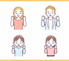 人のリアクションセット