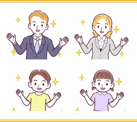 人のリアクションセット