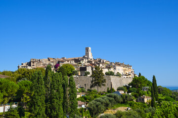 Fototapeta na wymiar Saint Paul de Vence medieval village, South of France.