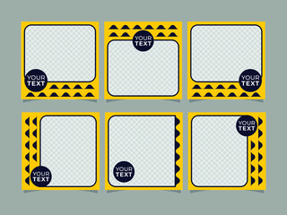 abstract modern Instagram feed design template