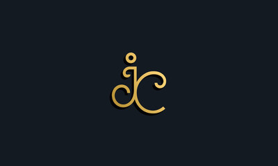 Luxury fashion initial letter JC logo.