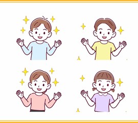 人のリアクションセット