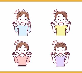 人のリアクションセット