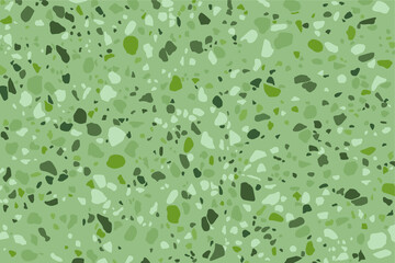 Terrazzo pattern in shades of green
