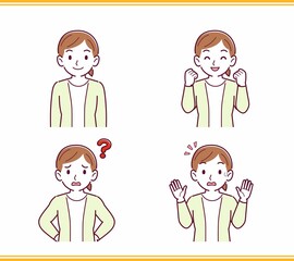 人のリアクションセット