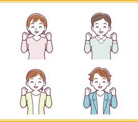 人のリアクションセット