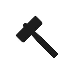 Hammer icon, logo. Vector Illustration.