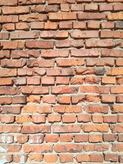old red brickwork background and texture
