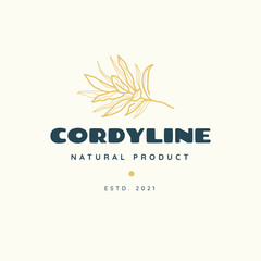 Abstract  Tropical Logo Flowers Vector Signs or Logo Templates. Retro Floral Illustration with Classy Typography. Feminine Logo. Modern Logo Template for florist, fashion blogger, design studio.