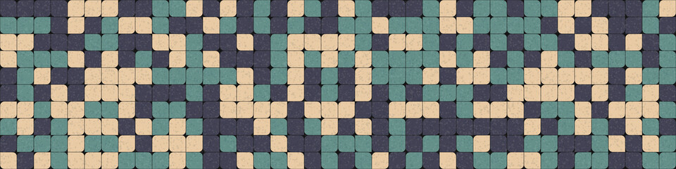 Abstract Geometric Pattern generative computational art illustration