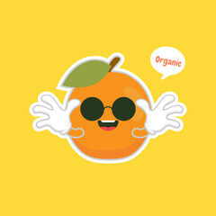 apricot fruits emotion, emoji characters for healthy food design.Colorful friendly apricot fruit. Cute funny personage. Flat design. For children product.