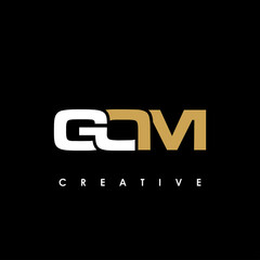 GOM Letter Initial Logo Design Template Vector Illustration