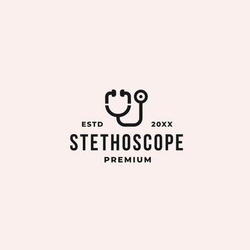 sthethoscope logo concept for medical consult and health diagnosis