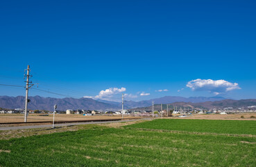 Fototapeta na wymiar 塩田の風景