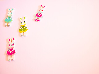  background with rabbits buttons