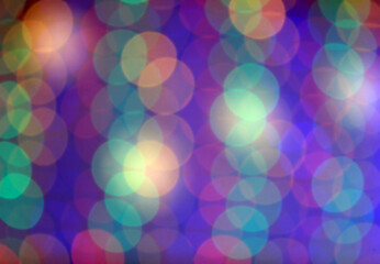 Festive multicolored background with boke effect