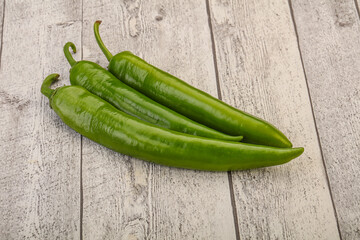 Ripe tasty spicy green pepper