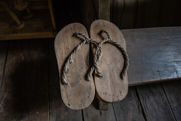 Wooden sandals were popular in ancient times.