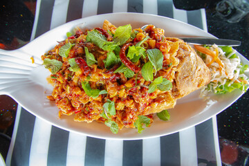 Fried Fish with Chili Sauce