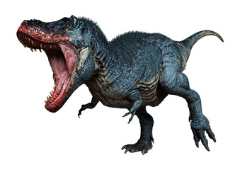 Fototapeta premium 3D Rendering Tyrannosaurus Rex on White