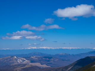 mountains and clouds