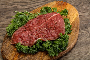 Raw beef steak for grill