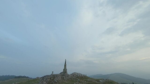 Statue of the Virgin Mary in the Styrian alps