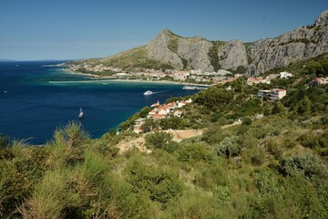 Obraz premium Dalmatia is one of historical regions of Croatia along the shore of Adriatic Sea in the Mediterranean