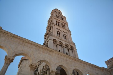 Fototapeta premium Diocletian was a Roman emperor who built a palace in Split, Dalmatia, Croatia, and today it forms about half of the old town
