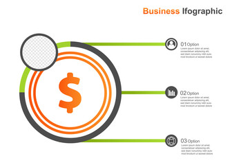 business infograpic design template. infographic vector illustration. perfect for marketing, promotion, presentation design element