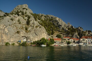 Omis is a town with an important port in Split-Dalmatia County in Dalmatia, Croatia