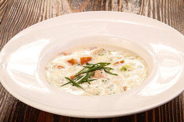 Finnish traditional Fish cream soup
